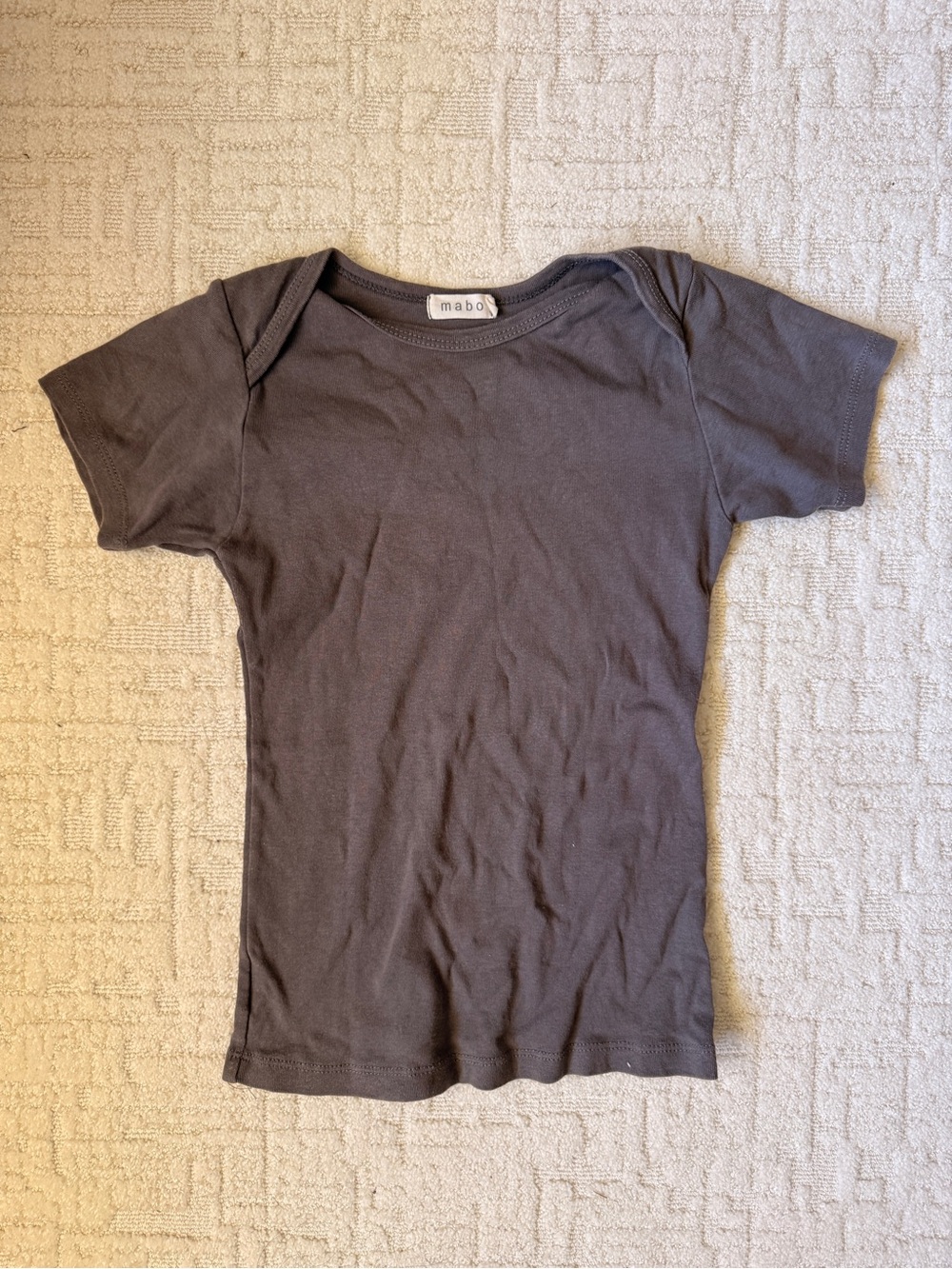 Mabo Kids Short Sleeve Tee in Charcoal Gray